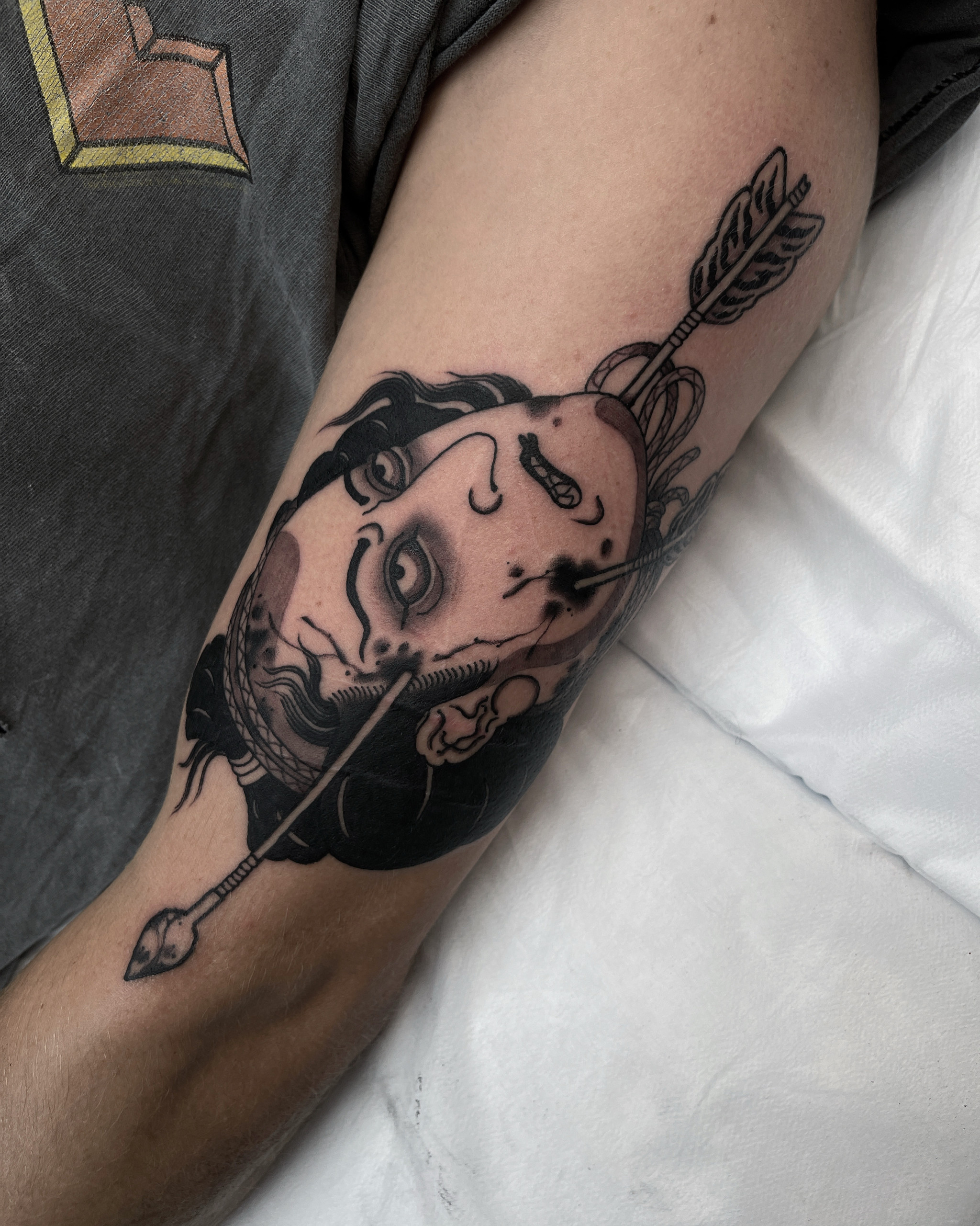 black and grey tattoo by artists Daniel at Lighthouse Tattoo Sydney