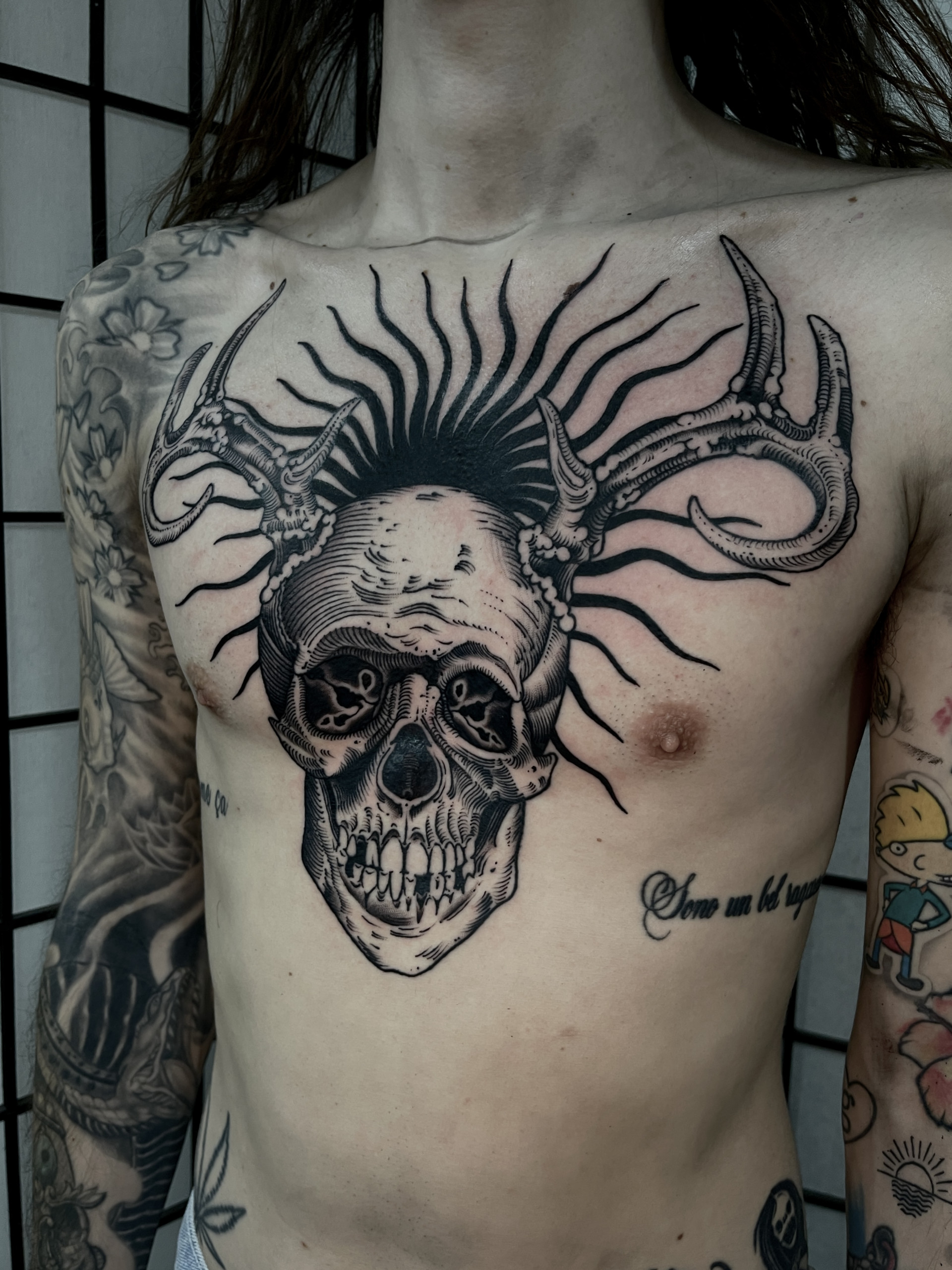black and grey tattoo by artists Daniel at Lighthouse Tattoo Sydney